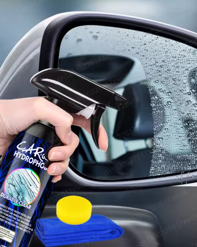 Spray Hidrofob pentru Parbriz – Vizibilitate Perfectă pe Ploaie