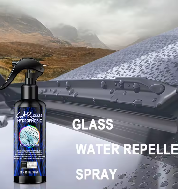 Spray Hidrofob pentru Parbriz – Vizibilitate Perfectă pe Ploaie